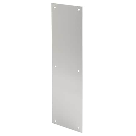 Prime-Line Push Plate, 3-1/2 in. x 15 in., 628 Satin Aluminum (Single Pack) J 4718